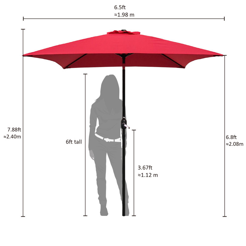 Sol 72 Outdoor™ Boligee 78'' Square Market Umbrella & Reviews Wayfair